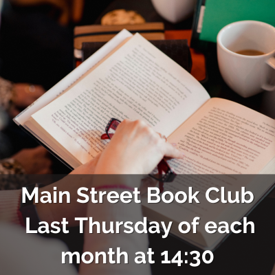 Adult Book Club meets the last Thursday of each month at 14:30