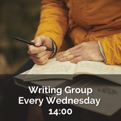 Writing Group every Wednesday at 14:00