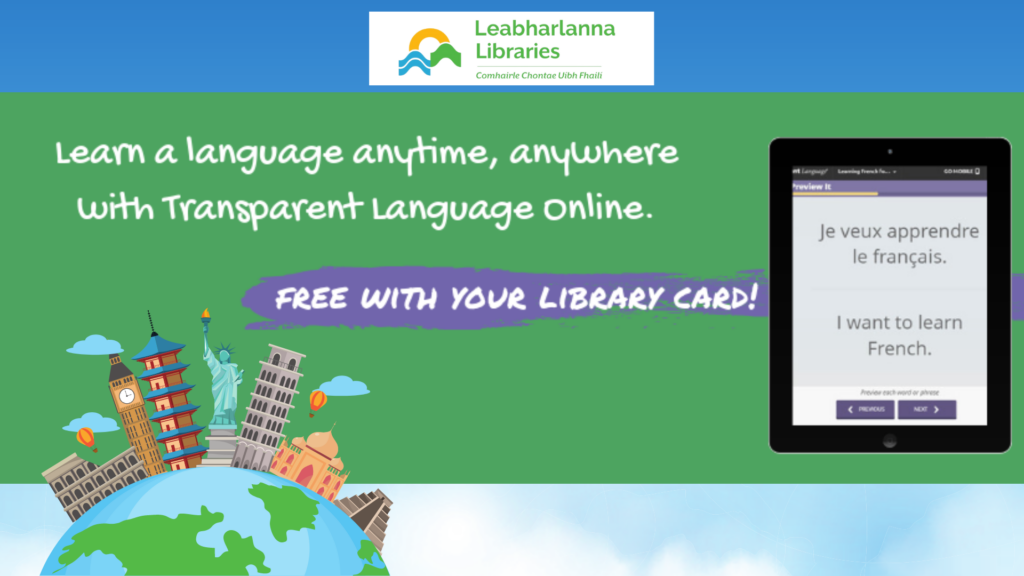 Transparent Langage Banner