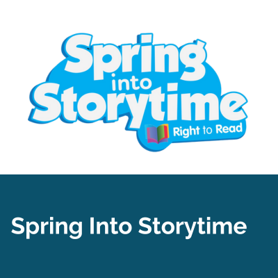 Spring into Storytime Logo