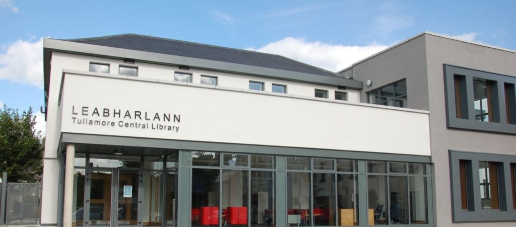 Exterior shot of Tullamore Library